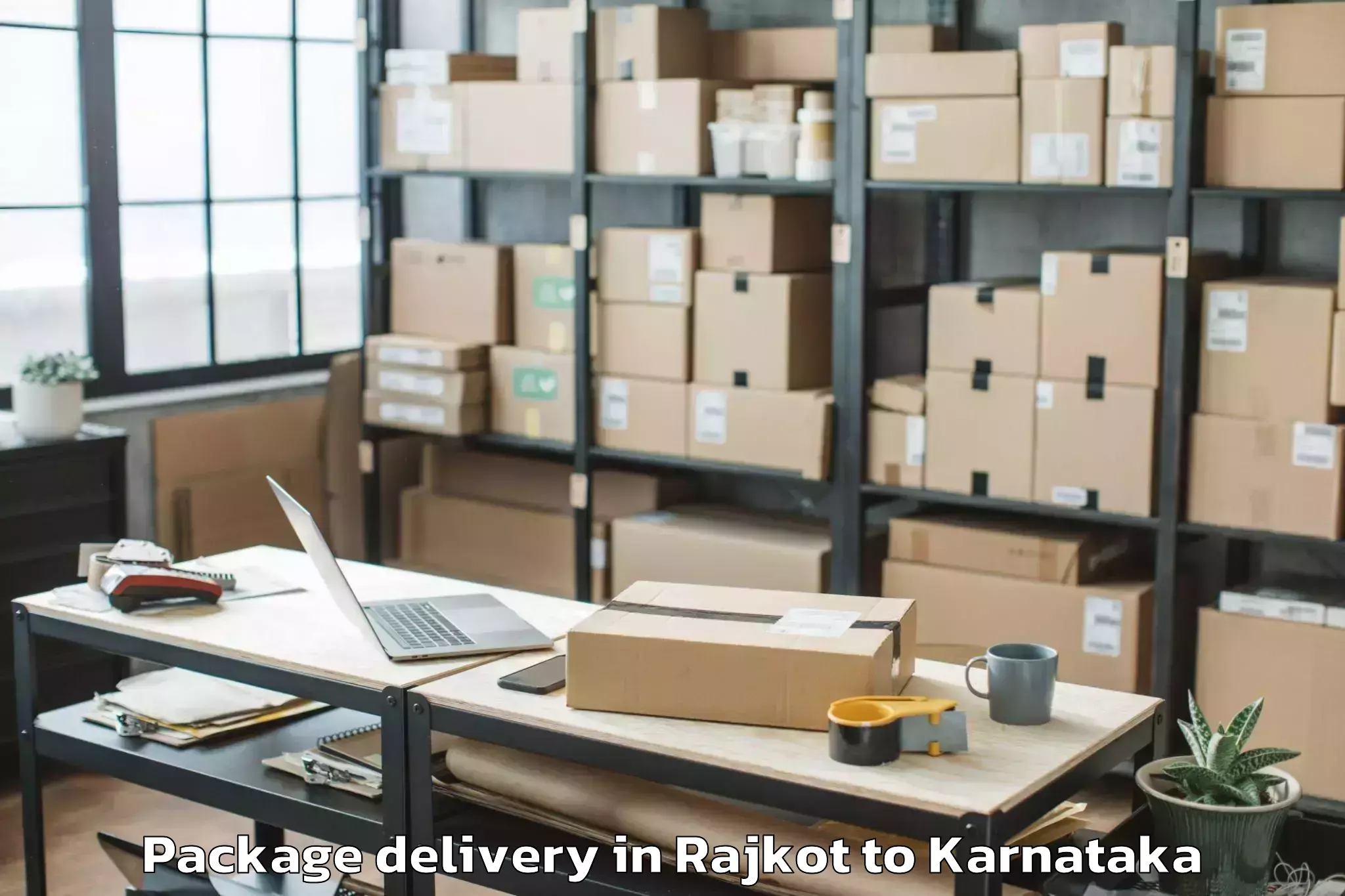 Top Rajkot to Yenepoya University Mangalore Package Delivery Available